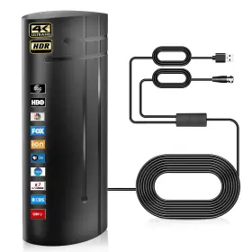 1600 Mingtak 769047648292 2024 Upgraded Tv Antenna Indoor Outdoor Miles Range Amplified Digital