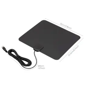 Mintata 038638613349 50 Miles Booster Active Indoor Hd Digital Tv Antenna Aerial 25db Gain Hdtv #2
