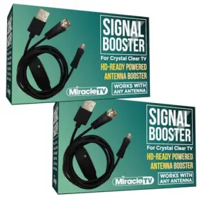 602800 Miracle Tv Hdtv Antenna Signal Booster Hi-pow Pk 2