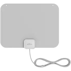 Mohu 817848012399 Leaf New Look Warm Grey Design Ultra-thin Indoor Tv Antenna Uhf Vhf 40