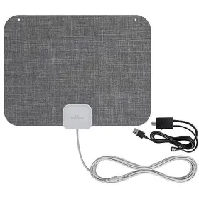 60-mile Mohu 817848012481 Leaf Stitch Amplified Flat Indoor Tv Antenna Range Jolt Swit