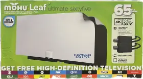 Mh-110208 Mohu Leaf Ultimate 65 Amplified Indoor Tv Antenna 2-pack 65-mile Range Db