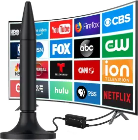 Ant-ax88 Monzeen 900 Miles Tv Antenna 2024 Digital For Smart And All Strong