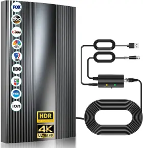 B0drtt96ss Nelapsano 2025 Upgraded Tv Antenna For Smart Up To 1600 Miles Long Range Indoor Outdoor