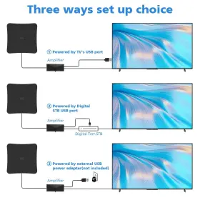 Nimizo 721545608222 Tv Antenna 2024 Upgraded Indoor With 650 Miles Coverage Range Supports 4k 10 #3