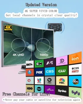 Nouata 353434284641 Tv Antenna Indoor For Smart Support 4k 1080p Long Range Recep #2