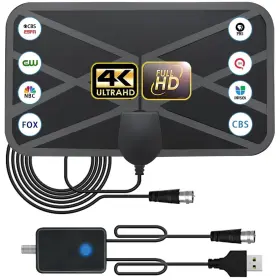 Nouata 353434288441 Tv Antenna - For Smart Indoor Long Range Reception Digital Hd