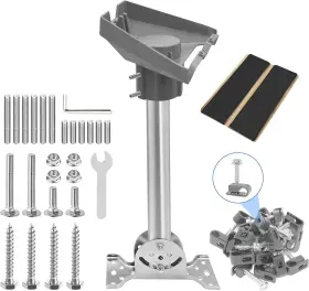 527-498 Novakits Stainless Steel Starlink Gen 3 Roof Mount 360 Adjustable Mounting Adapter