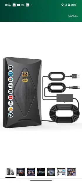 Th-006 Oheotoo 2024 Release Tv Antenna For Smart 1000 Miles Long Range Digital