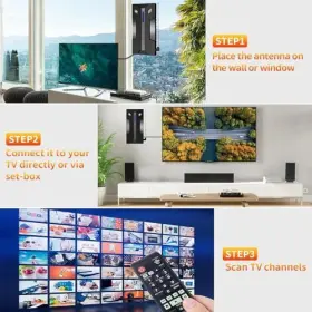 Ohesalu 751007900793 Tv Antenna 4k Optional Channels Hdtv Indoor/outdoor Full Hd / 1080p V #3