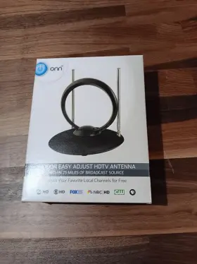 Ona16av002 Onn Easy Adjust Indoor Hd Tv Antenna - Black