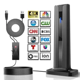 Oshpro 753515132888 4k Hdr Tv Antenna - 1000 Miles Long Range Indoor And Outdoor Use Free Hd Cha