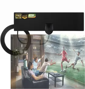 Oxwind 445024580597 Tv Antenna Indoor Digital Hdtv Long Range 150 Miles For Lo
