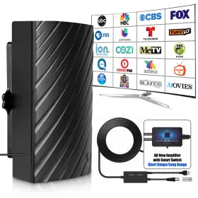 Partsdomauction 616361647602 500 Miles Hdtv Antenna Indoor Outdoor Digital Tv 4k Hd Signal Booster
