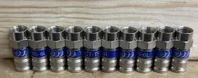 Trs-6l Pct 10 Pack Rg6 Coaxial Cable 18mm Compression F - Connector Fitting