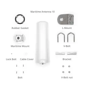 Peplink 710859518624 Cellular And Wifi Antenna Maritime 10 5g/lte Connectivity 2x2 Mimo #2