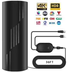 1600 Pgofbuo 732404370648 Miles Range Tv Antenna Digital For Smart Indoor With Amplif