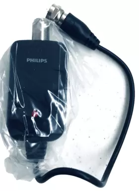 Philips 25mi Dtv Travel Antenna 25 Miles Range Foldable Hdtv Vhf Power Adapted Tested #3