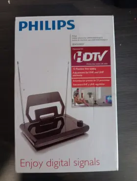 Sdv2210 Philips Sdv2210/17 Indoor Hdtv Antenna Digital Airwave Tv Atenna Vhf And Uhf Free Shipping