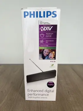 Sdv6225t Philips Enhanced Digital Performance Hdtv Indoor Antenna 18db Amplified