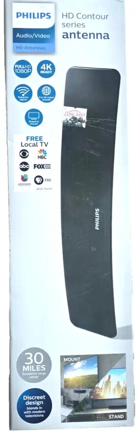Sdv9201a Philips Sdv9201a/27 Hd Contour Passive Antenna Audio/video Reception Range 30 Mi