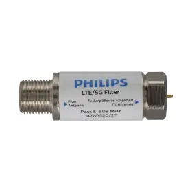 Philips Sdw1520/27 Lte Filter For Tv Antenna Filters 4g 5g Signal To Reduce Silver