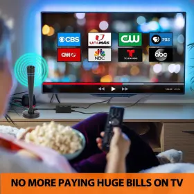Phuvya 764949231900 2024 Upgraded 4k 1080p Hd Digital Tv Antenna For Smart Indoor Outdoor Use #2