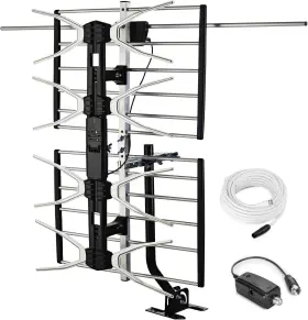 Wa-2900-3d Pingbingding Pbd Outdoor Digital Hd Tv Antenna With High Gain Amplifier 150 Mile Long Range