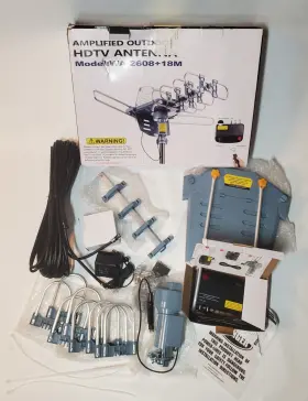 Wa-2608 Pingbingding Wa2608 Amplified Outdoor Hdtv Antenna Up To 150miles 18m Motorized