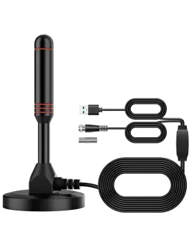 Van042-us Pobady Digital Tv Antenna Dvb-t2 Portable Indoor Outdoor Dtmb With Magnet