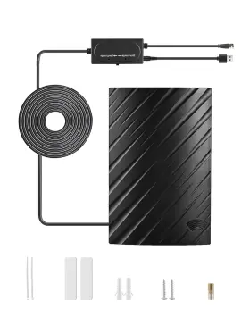Pobady Van084-us Tv Antenna For Smart-tv 25dbi Indoor Digital Tv-antenna With Usb Amplifier An