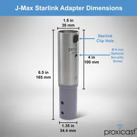 Proxicast 850021295271 Starlink Antenna Adapter For J-max Mounts - Stainless Steel #3
