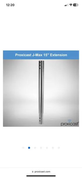 Ant-800-x15 Proxicast 15 Inch Stainless Steel Extension Pole For J-max Antenna Mounts #2