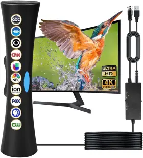 Psjik 726852291136 Tv Antenna-tv Antenna Indoor 920 Miles Long Range For Smart Inch