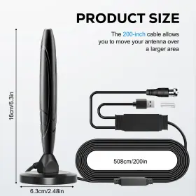 Qamy 777192154292 Tv Antenna For Local Channels Easy Setup Digital Smart Indoo #2