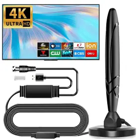 Qamy 777192154292 Tv Antenna For Local Channels Easy Setup Digital Smart Indoo