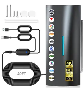 An-3007-0528 Qboy Tv Antenna Indoor 3100 Miles Range Digital For Smart And Old An-3007-0528 Qboy Tv Antenna Indoor 3100 Miles Range Digital For Smart And Old
