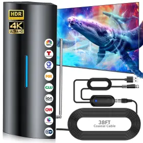 Qboy An-3007-2 3200 Miles Range Digital Antenna For Smart Tv Indoor Local Chan
