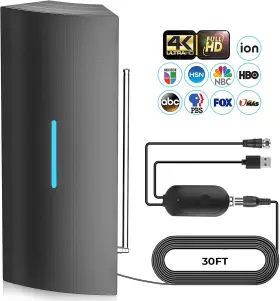 An-3007 Qboy Strongest Tv Antenna Digital For Smart Hd Black