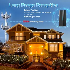B0dk51hv13 Qboy Tv Antenna 2024 Strongest Digital For Smart Indoor With Amplifier #3