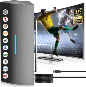 B0dk51hv13 Qboy Tv Antenna 2024 Strongest Digital For Smart Indoor With Amplifier
