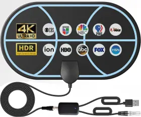 Qeefant 739608327904 Tv Antenna For Smart Indoor 380 Miles Range