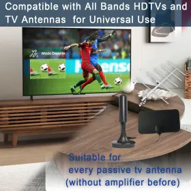 Qeefant 739608327911 Indoor Tv Antenna Amplifier High Gain Low Noise Signal Booster Long #2