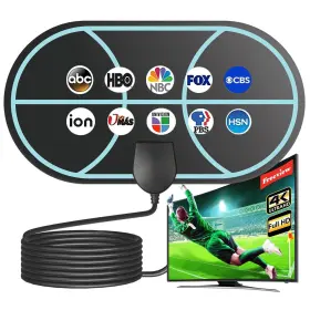 Qeefant 739608327935 Tv Antenna For Smart Indoor Atsc 3.0 Easy Installati