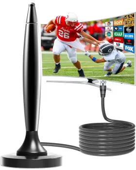 Qeefant Smhd01 Tv Antenna For Smart Indoor/outdoor Portable Atsc Freeview Hdtv Lo