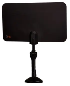 Ant-7 Qfx 606540023440 Blk/bl Indoor Rotating Flat Panel Hd Tv And Digital Antenna With Suc
