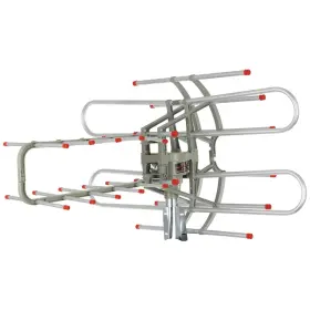 Qfx 961613260482 Ant 106 Hd/dtv/uhf/vhf/fm 360 Rotating Outdoor Antenna Silver One Size