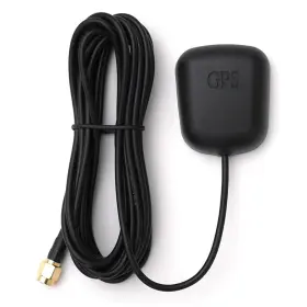 Qgp Supply 4330083154 Waterproof Gps Active Antenna Magnetic Base 28db Gain 3-5vdc Sma Black