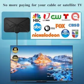 Qigxlwm 353434284351 Tv Antenna Indoor Digital Hdtv For Easy Installation 360 Rec #2