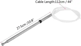 Qiilu 313030983923 Car Am Fm Radio Antenna Mast Replacement Power Am/fm For #2